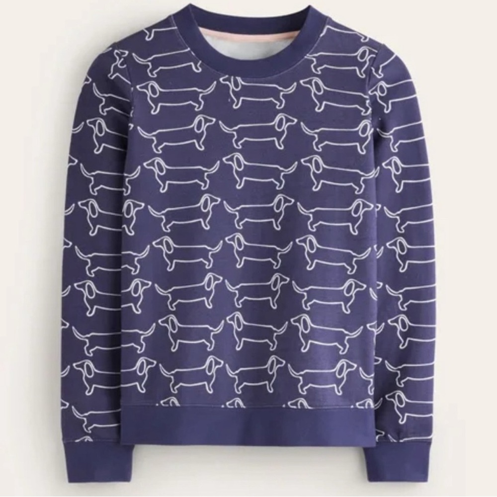 Boden dachshund printed sweatshirt